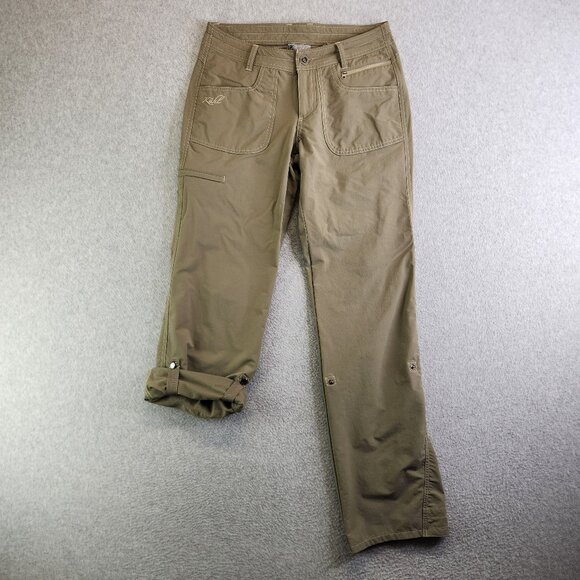 Kuhl Pants Womens 4 Gray Convertible Bootcut Roll Tab Hiking Trails Camping - Picture 1 of 16